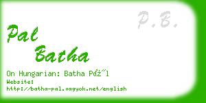 pal batha business card